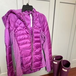 Lululemon Down for a Run Hooded Jacket Size 6